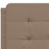 vidaXL Cadre de lit sans matelas Zadar cappuccino 120x200 cm similicuir