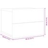 vidaXL Tables de chevet 2 pcs Noir 40x30x30 cm Bois d'ingénierie