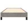 vidaXL Cadre de lit sans matelas gris clair 100x200 cm velours
