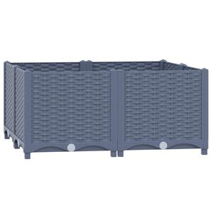 vidaXL Lit sur&eacute;lev&eacute; 80x80x38 cm Polypropyl&egrave;ne