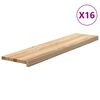 vidaXL Marches d'escalier 16 pcs non traité bois de chêne massif