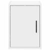 vidaXL Armoires murales de garage 2 pcs blanc bois d'ingénierie
