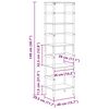 vidaXL &Eacute;tag&egrave;re Ch&ecirc;ne Sonoma 40 x 29,5 x 149 cm Bois d'ing&eacute;nierie