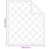 vidaXL Duvet d'hiver avec oreiller 3 pcs Blanc Microfibre