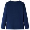 T-shirt enfants &agrave; manches longues bleu marine 116