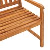 vidaXL Banc de jardin &agrave; 3 places avec table 150 cm Bois de teck massif
