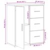 vidaXL Buffet sonoma gris 60x31x70 cm bois d'ing&eacute;nierie