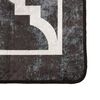 vidaXL Tapis lavable noir et blanc 190x300 cm antid&eacute;rapant