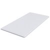 vidaXL Surmatelas Blanc 90 x 200 cm Tissu Jacquard