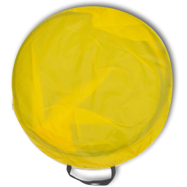 vidaXL Tente de plage pliante hydrofuge jaune