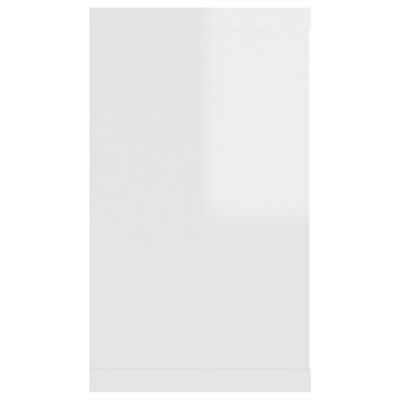 vidaXL Étagère cube murale 2 pcs Blanc brillant 80x15x26,5cm