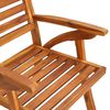 vidaXL Chaises de jardin lot de 6 Bois d'acacia solide