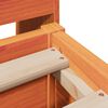 vidaXL Cadre de lit sans matelas cire marron 150x200cm bois pin massif