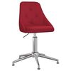 vidaXL Chaise pivotante de bureau Rouge bordeaux Tissu