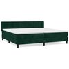 vidaXL Sommier &agrave; lattes de lit et matelas Vert fonc&eacute; 200x200cm Velours