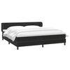 vidaXL Sommier &agrave; lattes de lit avec matelas noir 200x210 cm Velours