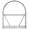 vidaXL Porte-b&ucirc;ches aspect bois 120x45x140 cm acier galvanis&eacute;