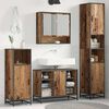 vidaXL Ensemble de mobilier de salle de bain avec &eacute;tag&egrave;re Bois Ancien