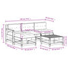 vidaXL Salon de jardin 5 pcs avec coussins bois massif douglas
