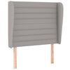 vidaXL Sommier &agrave; lattes de lit avec matelas Gris clair 80x200 cm Tissu