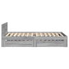 vidaXL Cadre de lit et t&ecirc;te de lit sans matelas sonoma gris 90x190 cm