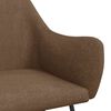 vidaXL Chaise &agrave; bascule Marron Tissu