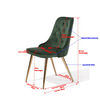 Venture Home Chaises &agrave; manger lot de 2 Velvet Deluxe vert for&ecirc;t/laiton
