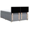 vidaXL Sommier &agrave; lattes de lit avec matelas Gris clair 140x190cm Tissu