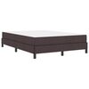 vidaXL Lit &agrave; ressorts avec matelas Marron fonc&eacute; 160 x 200 cm tissu