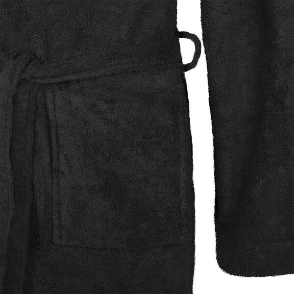 vidaXL Peignoir KINN Noir M Coton
