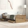 vidaXL Cadre de lit sans matelas ch&ecirc;ne artisanal 100x200 cm