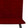 vidaXL Chaises &agrave; manger lot de 4 rouge bordeaux velours