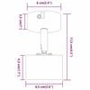 vidaXL Spot de plafond Blanc 6,5 x 6 x 11,5 cm M&eacute;tal