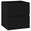vidaXL Armoire d'&eacute;vier Noir 41x38,5x45 cm Bois d&rsquo;ing&eacute;nierie