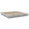 vidaXL Cadre de lit sans matelas gris b&eacute;ton 200x200 cm