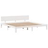 vidaXL Lit bibliothèque sans matelas blanc 180x200 cm bois pin massif