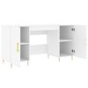 vidaXL Bureau blanc 140x50x75 cm bois d'ing&eacute;nierie