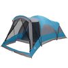 vidaXL Tente familiale tunnel 8 personnes bleu imperm&eacute;able