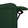 vidaXL Fauteuil de massage inclinable Vert fonc&eacute; Tissu