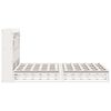 vidaXL Lit biblioth&egrave;que sans matelas blanc 160x200 cm bois pin massif