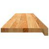 vidaXL Marches d'escalier 12 pcs marron clair 110x30x2 cm ch&ecirc;ne massif