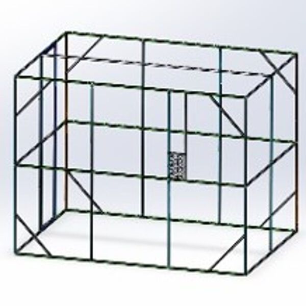 voli&egrave;re vidaXL Anthracite 302x208x214 cm Acier