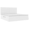 vidaXL Lit de Rangement Blanc pur 200 x 200 cm Cuir synth&eacute;tique