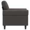 vidaXL Fauteuil Gris 60 cm Similicuir