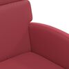 vidaXL Chaises de Salle &agrave; Manger avec Roues 2 pcs Bordeaux