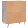 vidaXL Buffets 2 pcs sonoma gris bois d'ing&eacute;nierie
