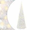 vidaXL Sapin de No&euml;l artificiel escamotable 100 LED blanc 150 cm