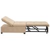 vidaXL Canap&eacute;-lit escamotable Cr&egrave;me 194 x 67 x 82 cm Microfibre