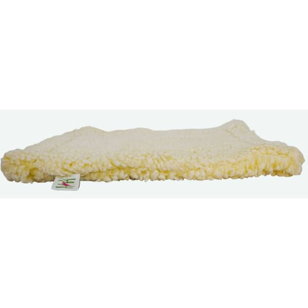 HuggleHounds Tapis pour chiens Polaire S Blanc laine