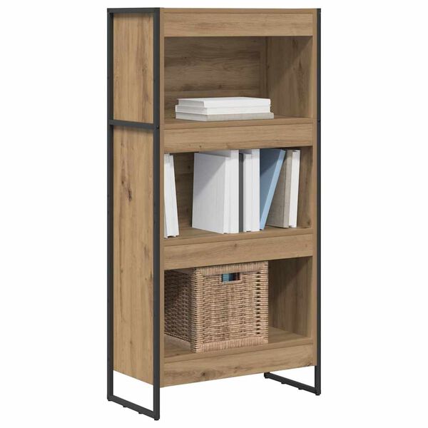 vidaXL Biblioth&egrave;que Ch&ecirc;ne artisan 80 x 30 x 155 cm Bois d'ing&eacute;nierie